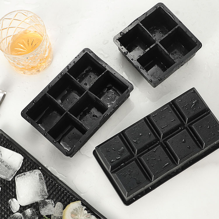 硅膠冰格制冰盒自制威士忌方形大冰塊模具家用制冰器
