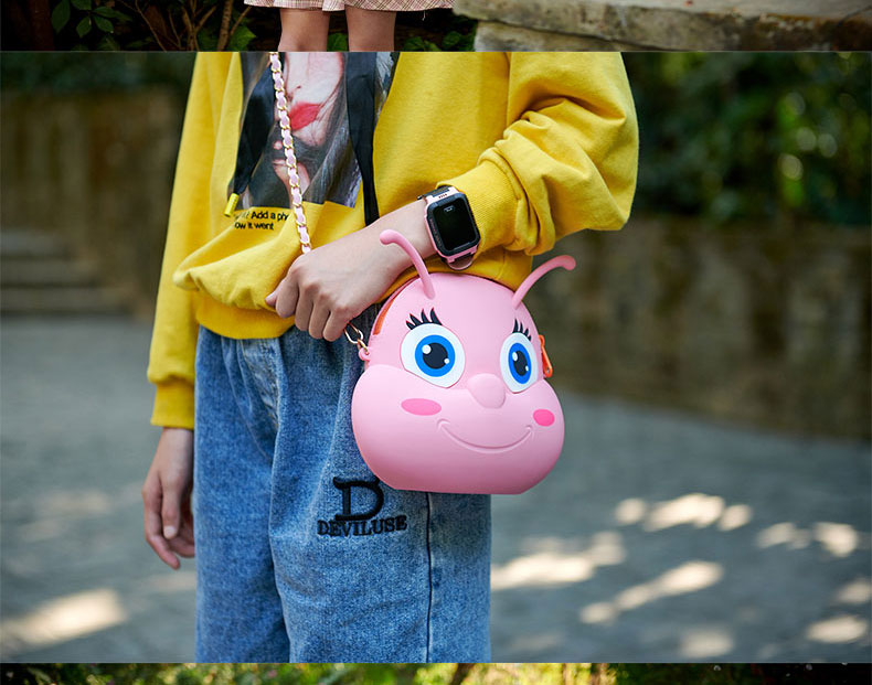 卡通蟲妹妹硅膠單肩斜挎包