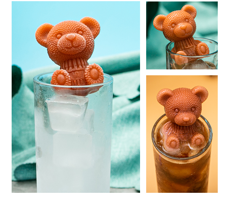 萌寵立體小熊硅膠冰格-硅生伙