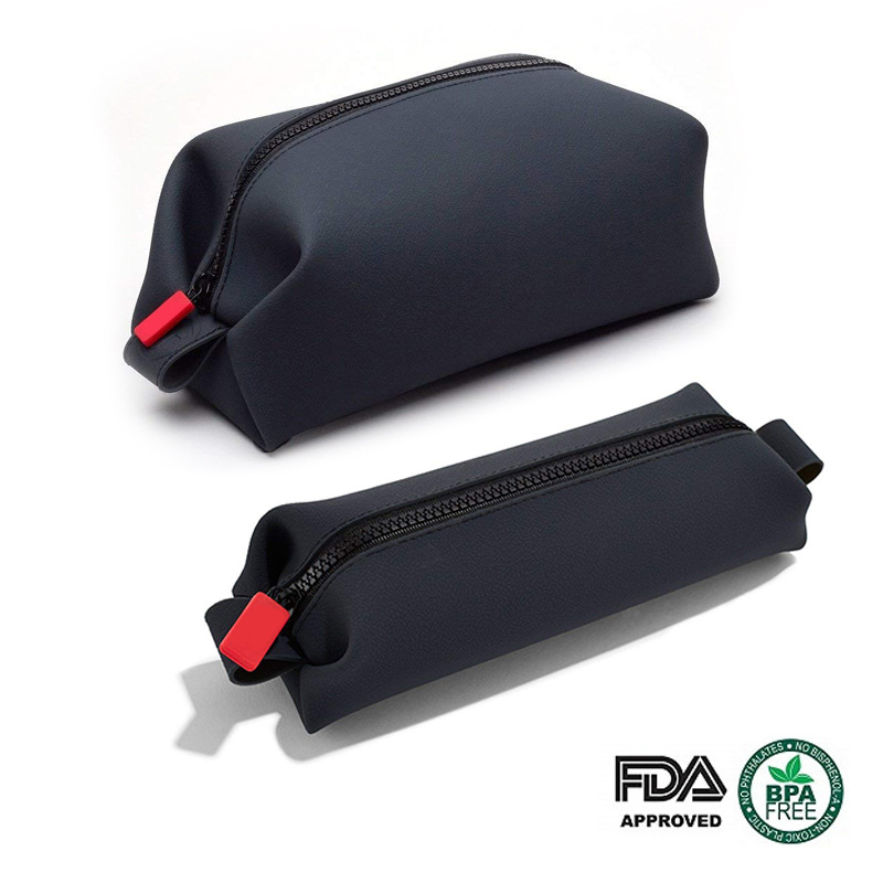 硅膠包洗漱包化妝品收納包便捷旅行硅膠筆袋便攜手提包文具包