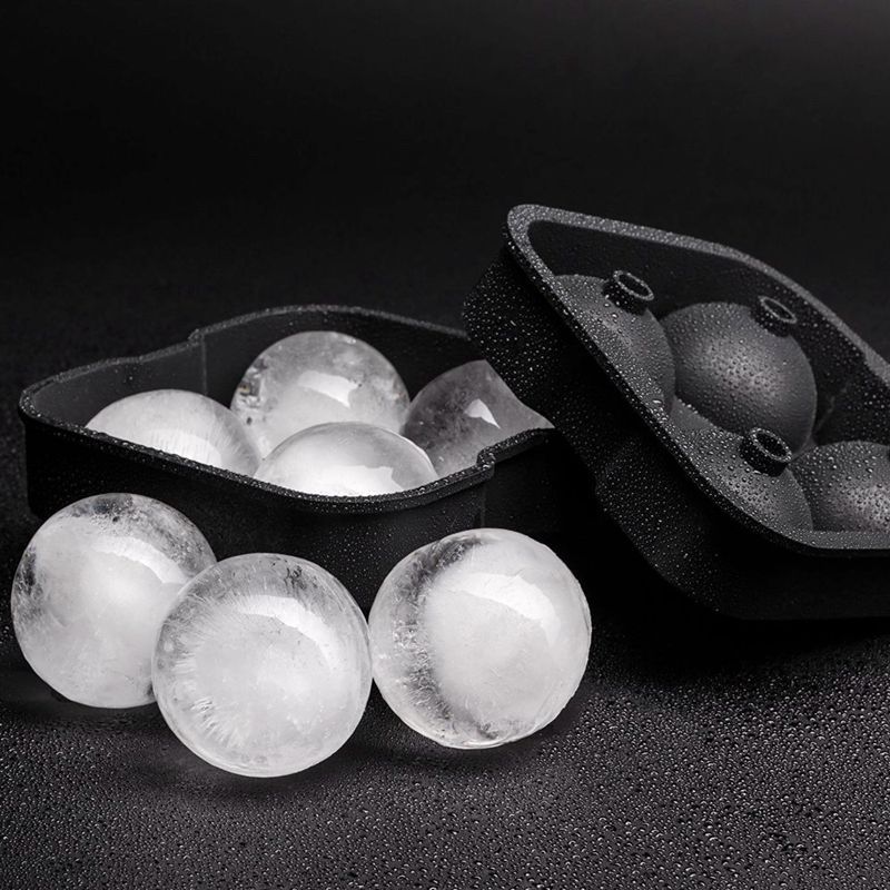 硅膠冰格4孔冰球4連冰格冰球酒吧制冰器圓形冰球模具工廠直供